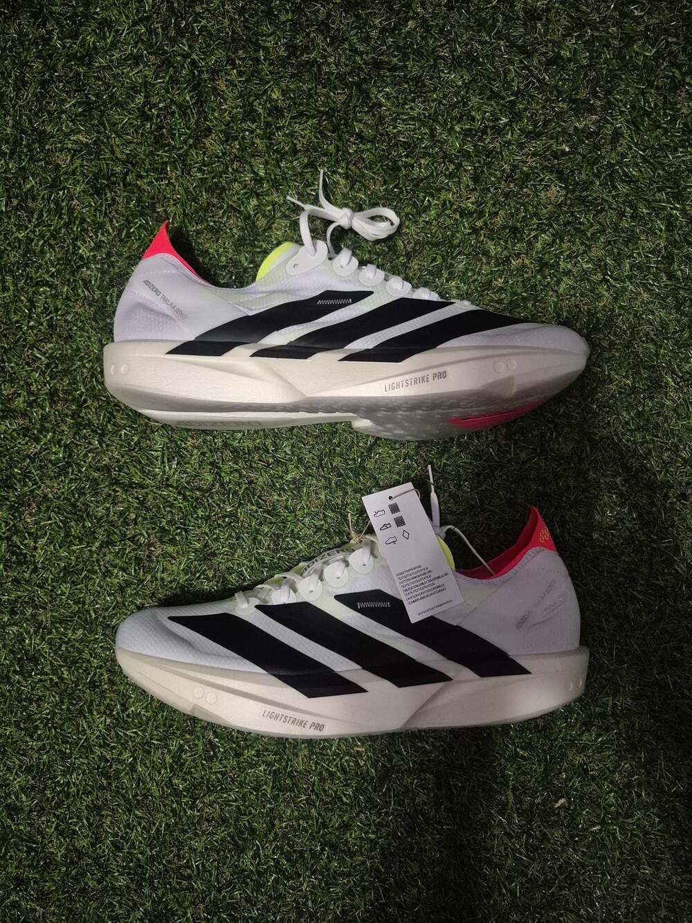 adidas Adizero Takumi Sen 11 Cloud White Core Black Lucid Red